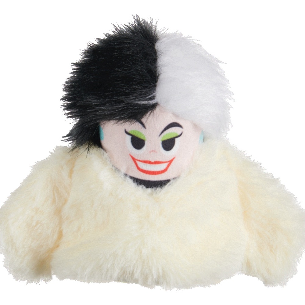 BarkBox Cruella Plush Dog Toy Squeakers New Size XS-S Disney Villains New